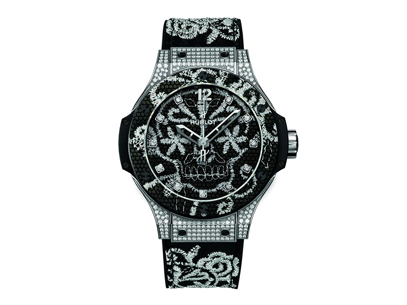 Hublot Big Bang Broderie - 16'500 Euros 41 mm - Self-Winding movement - 42 hours power reserve . Steel case