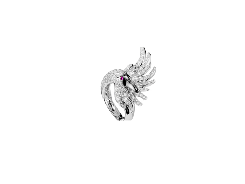 Boucheron Cypris, The Swan Ring Diamonds