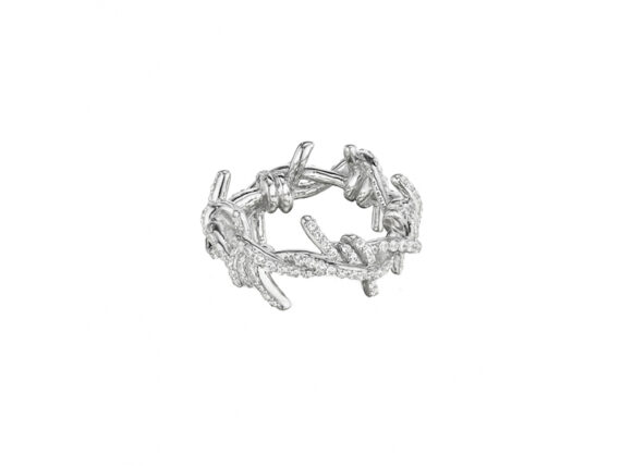 Lynn Ban Pave barbed wire ring