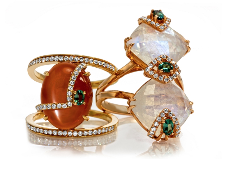 Laura Medine jewelry diamonds gold rings