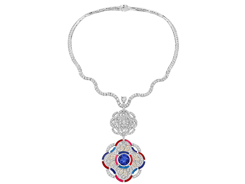 Chanel Talismans Collection - Hypnotique necklace set with diamonds and colored enamel