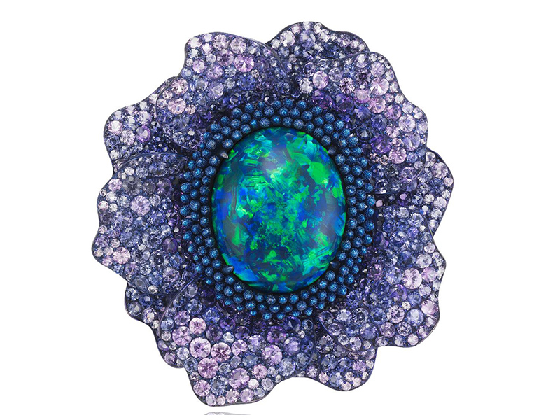 Chopard unveils Fleurs d'Opale ring