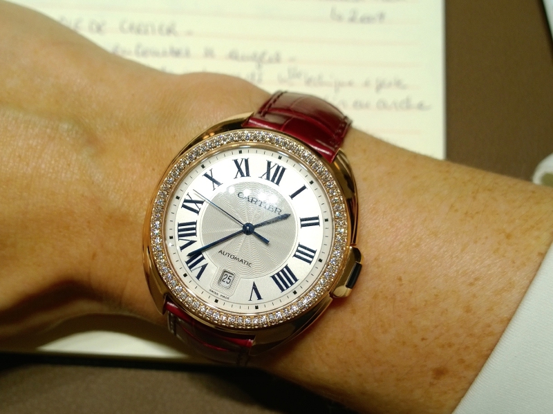 Clé de Cartier watch with diamonds