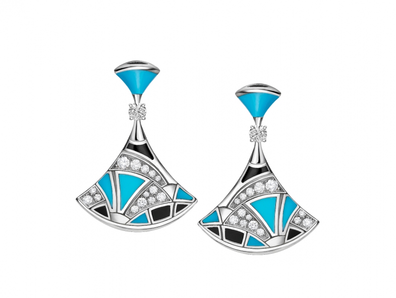 bvlgari divas' dream earrings diamonds white gold