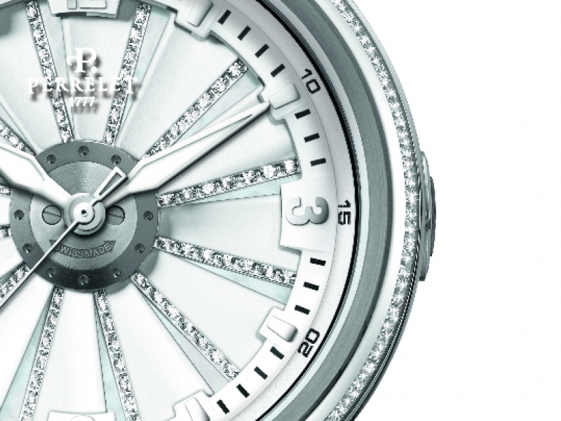 Perrelet XS Turbine in diamonds watch