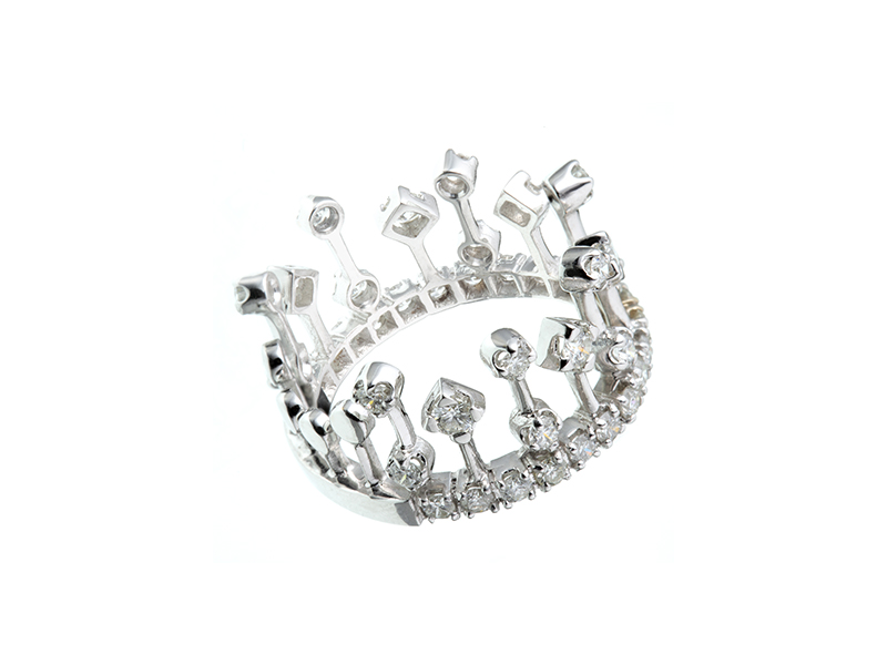 Rivka Nahmias - Keter ring mounted on white gold with diamonds