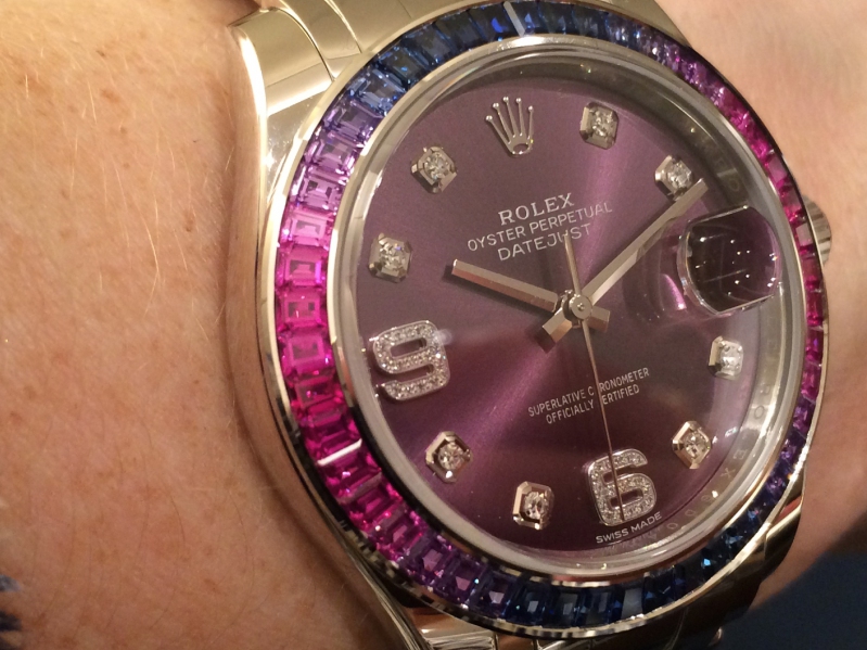 Rolex paved the DayJust with a variety of stone settings.