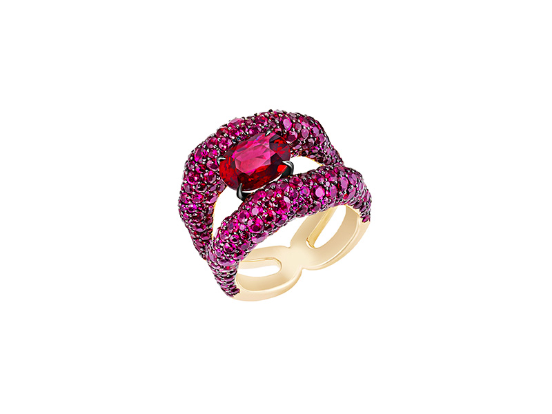 Faberge Emotion Charmeuse Ruby ring