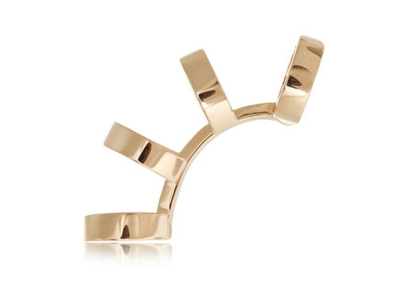 Repossi Earcuff mounted on plain gold