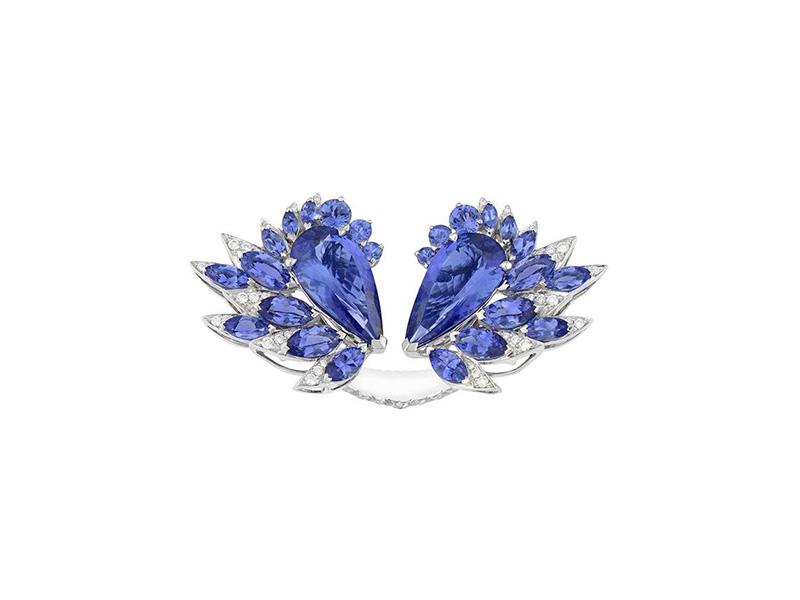 Stephen Webster From Magniphesant collection - Ring mounted on white gold with tanzanite