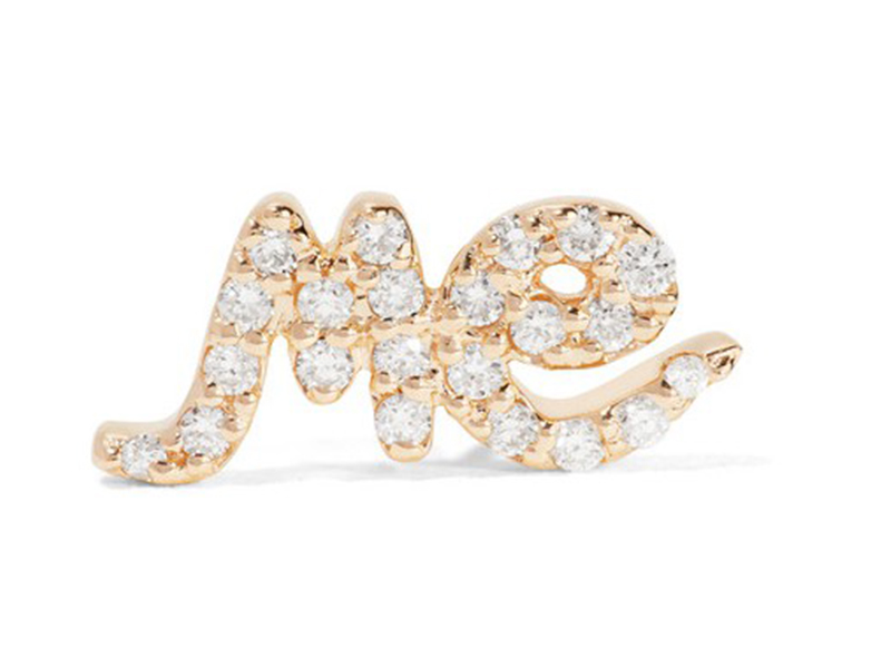 Alison Lou Me earring mounted on gold with diamonds ~ 1'145 Euros