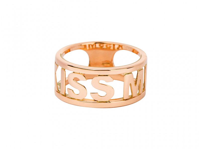 Spallanzani Kiss me ring mounted on rose gold ~ 715 Euros
