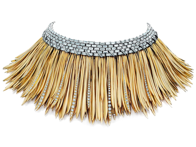 Tiffany & Co. - Blue Book Collection - The Art of the Wild necklace mounted on gold and platinum