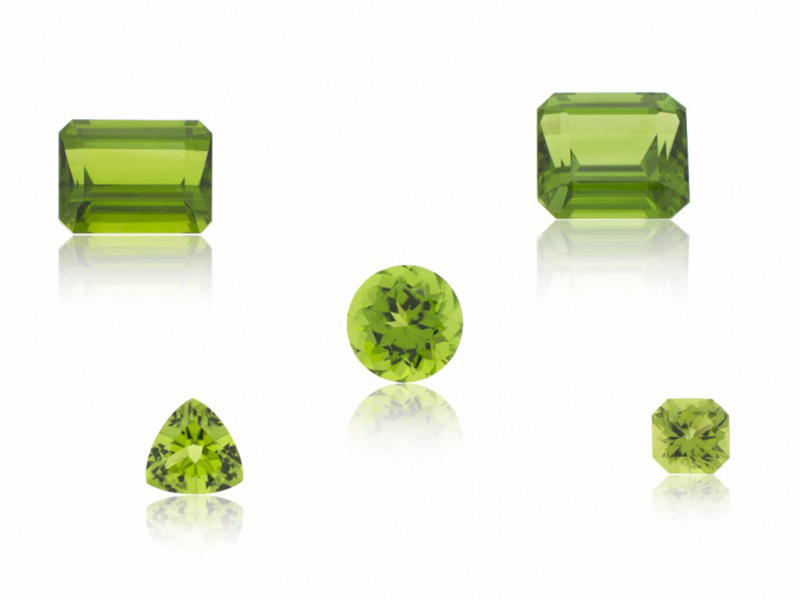 Peridots Stones green