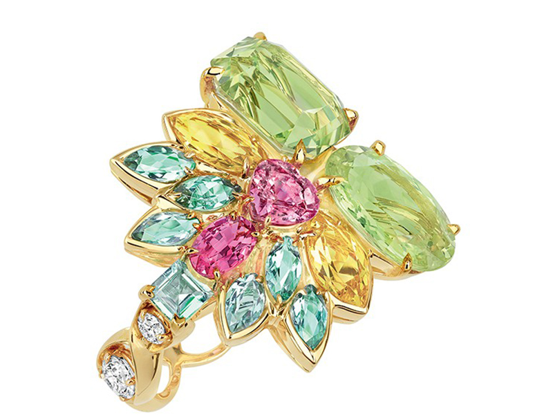 Dior The Granville Collecton - Multicolor ring mounted on yellow gold with chrysoberyl