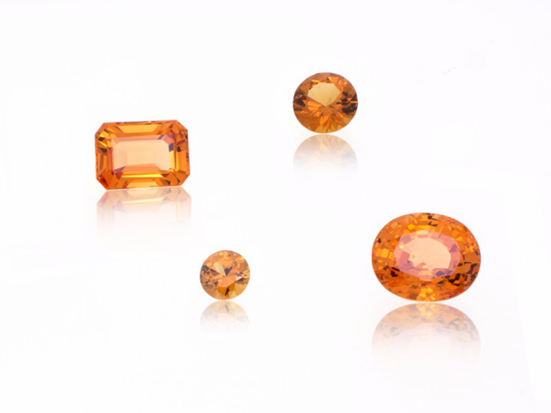 Spessartites Stones orange