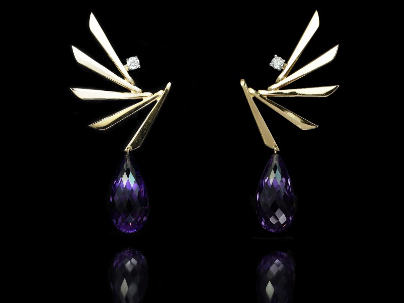 Guy & Max 3D printed jewelry earrings 