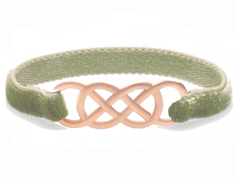  Infinity by Victoria Ibiza pink gold - Khaki Velvet is available at the Pop Up, ~ CHF 300