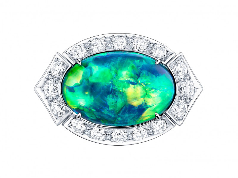 Louis Vuitton Acte V The escape collection ring australian black opal 