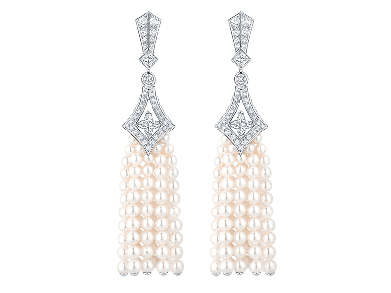 Louis Vuitton Acte V The escape collection beau rivage earrings akoya pearls