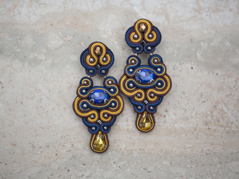 Nowness Firebird-in-Blue - Crystal stud earrings are available at the Pop Up, CHF 201