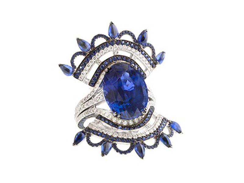 John Rubel Blue Carmen Ring