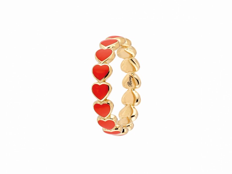 Poiray This coeur perle ring mounted on rose gold is available at the Pop Up - CHF 1'260