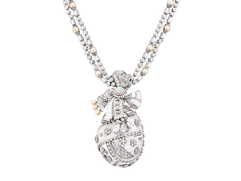 Faberge and Summer in Provence egg necklace