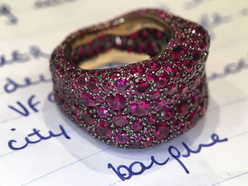 Fabergé Emotion rose sapphire ring