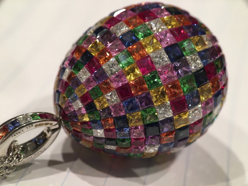 Fabergé From Treasures collection - Mosaic Multi-coloured Pendant