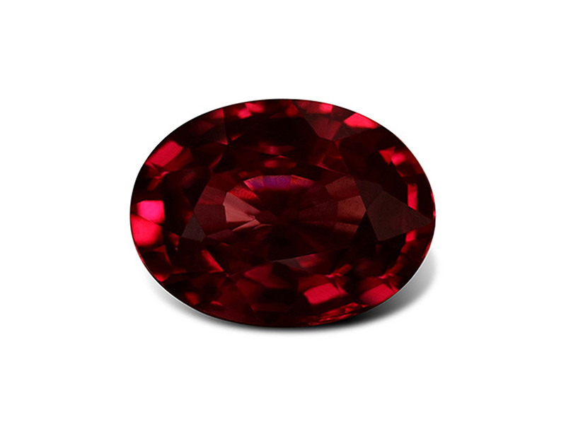 Garnet red stone