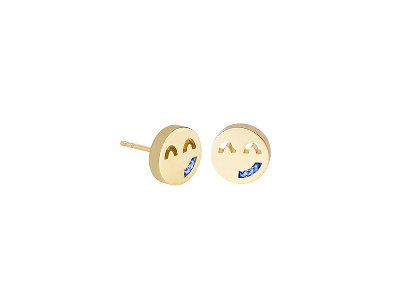 Ruifier Friends Sassy Cord Studs mounted on yellow gold, ~ GBP£ 125