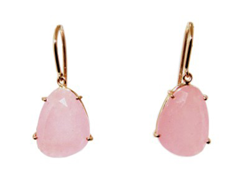 Christina Debs From Hard Candy collection, these earrings mounted on rose gold with pink jade are available at the Pop Up - CHF 785
