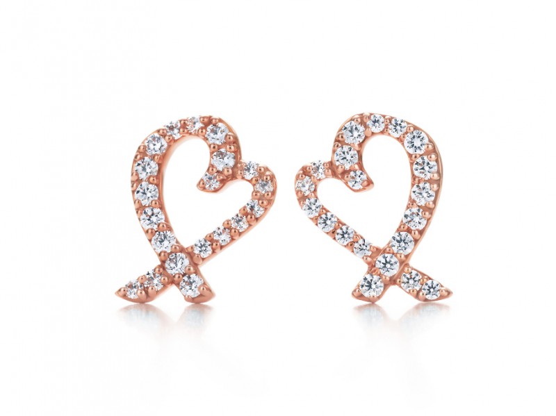 Tiffany & Co. Paloma Picasso Lovi Heart Studs Paloma Picasso famous hearts set as ear studs