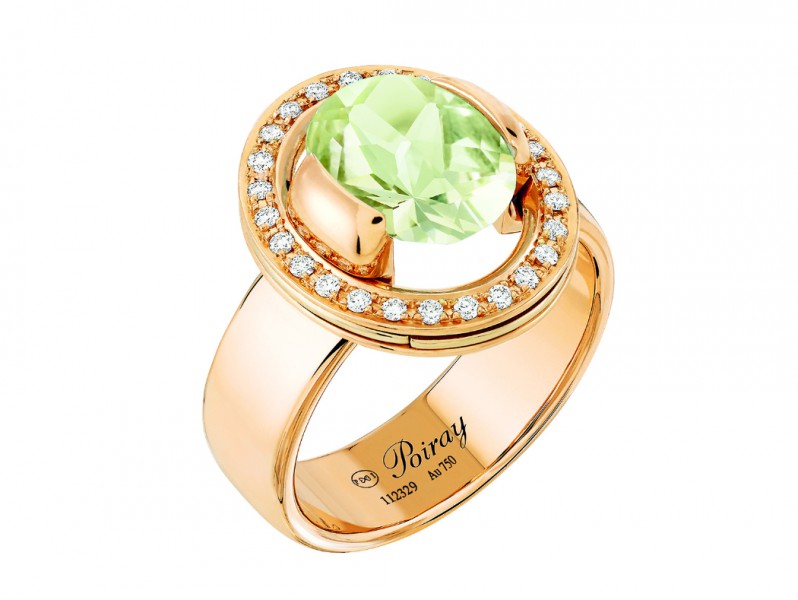 What does a Poiray interchangeable ring look like