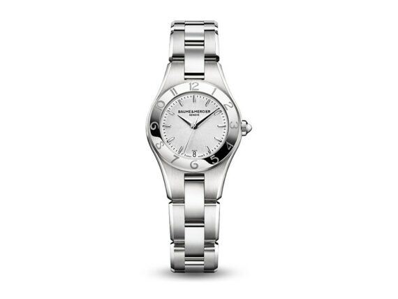 Baume et Mercier - Linea 10009 - Women's watch mounted on steel with a quartz movement and a polished and satin-brushed steel finition