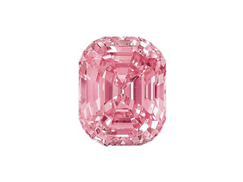 Graff Pink Certified as " Fancy intense Pink " this gem with 24.78 carats was sold for 46 Mio USD.