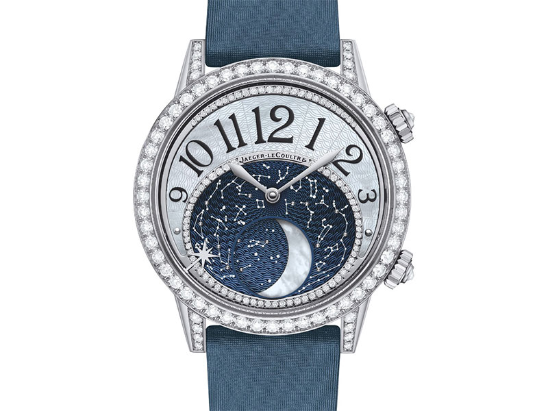 Jaeger-Lecoultre Rendez-Vous Moon with an automatic Movement Calibre 935 - A moon phase and Star RDV Indicator - White Gold case- mother of pearl moon disc