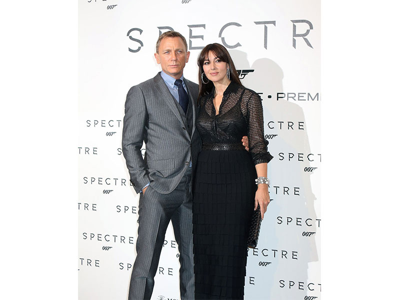 Daniel Craig and Monica Bellucci At the Roma premiere of Spectre - the latest 007