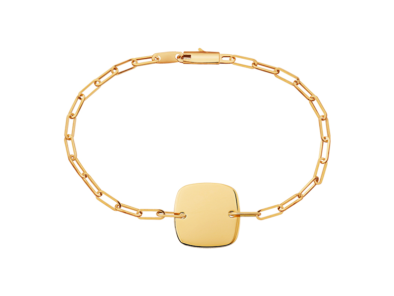 Dinh Van Yellow gold Square Tag bracelet