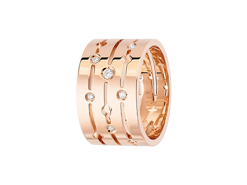 Dinh Van  Rose gold Pulse large ring