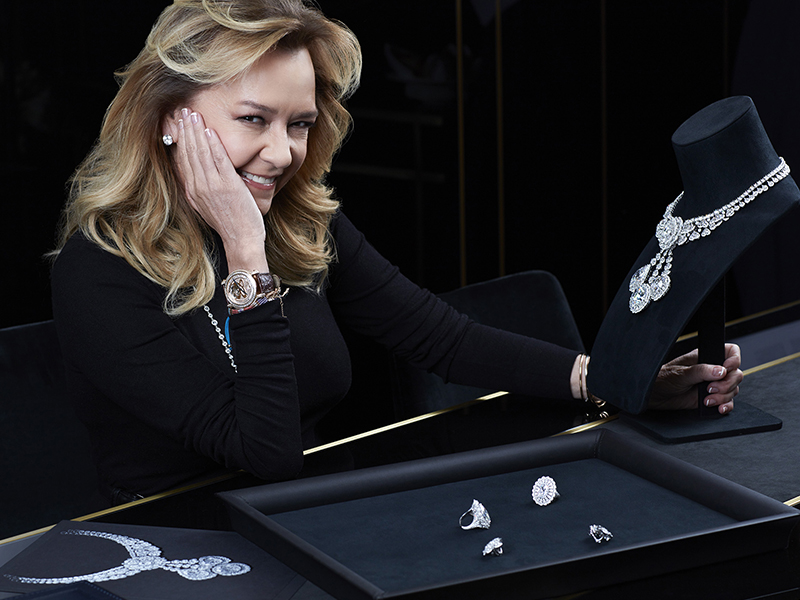 Chopard Caroline Scheufele with The Queen of Kalahari set