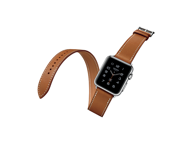 Hermès Apple watch with leather double strap