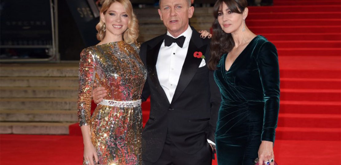James Bond girls adorned with dazzling jewelry pieces