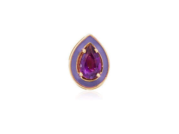 Alison Lou - Decadence Amethyst and Enamel Stud 