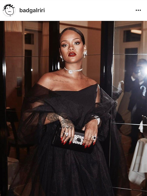 Chopard Rihanna wore Rihanna Loves Chopard High Jewelry collection.