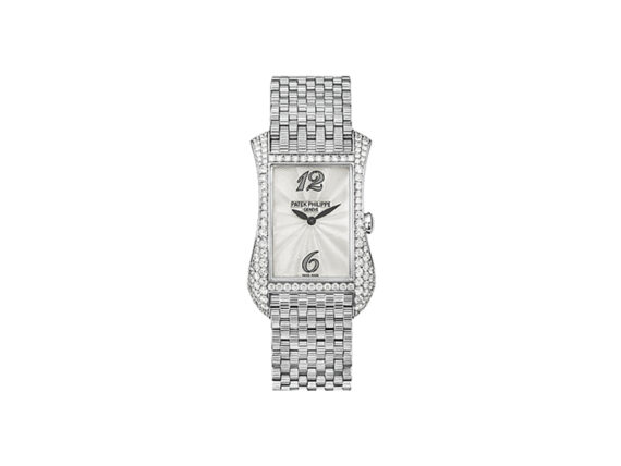 Patek Philippe Gondolo mounted on grey gold with diamonds