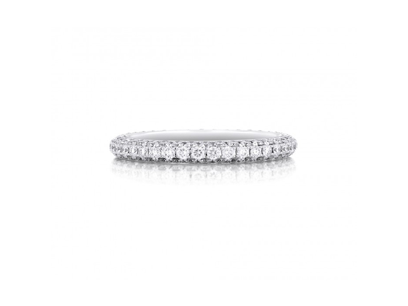 De Beers DB Darling engagement ring mounted on white gold with diamonds