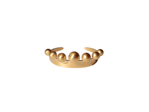 Marie Hélène de Taillac Couronne Cuff mounted on yellow gold