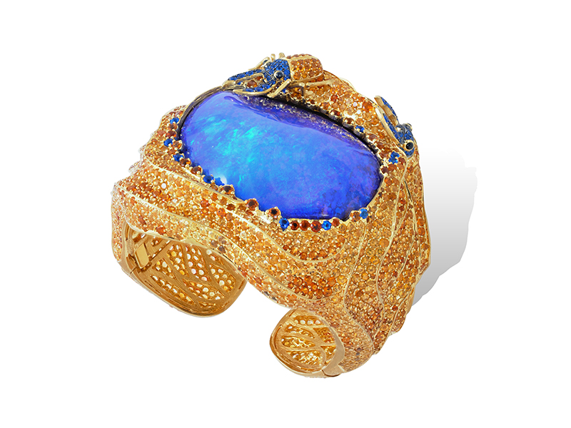 Lydia Courteille Blue Opal Bracelet 